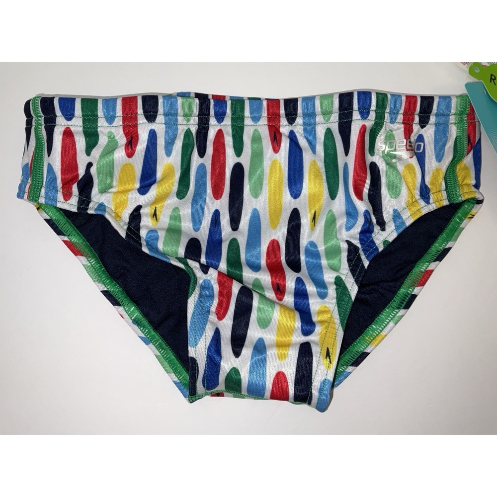 NWT Men's Speedo Vibe Collection Eco Endurance Brief Swim Trunks Wave Crusher 28 - Picture 2 of 6
